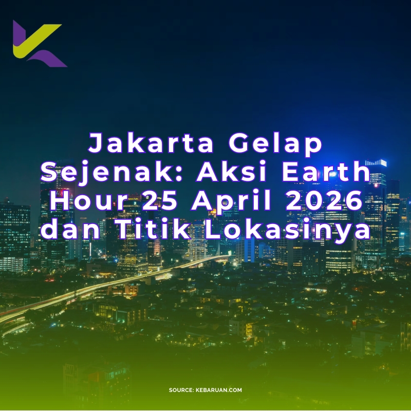 Jakarta Gelap Sejenak: Aksi Earth Hour 25 April 2026 dan Titik Lokasinya