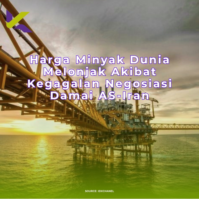 Harga Minyak Dunia Melonjak Akibat Kegagalan Negosiasi Damai AS-Iran