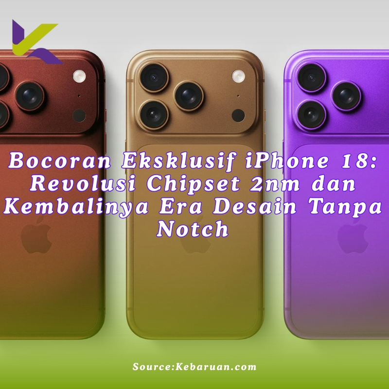 Bocoran Eksklusif iPhone 18: Revolusi Chipset 2nm dan Kembalinya Era Desain Tanpa Notch