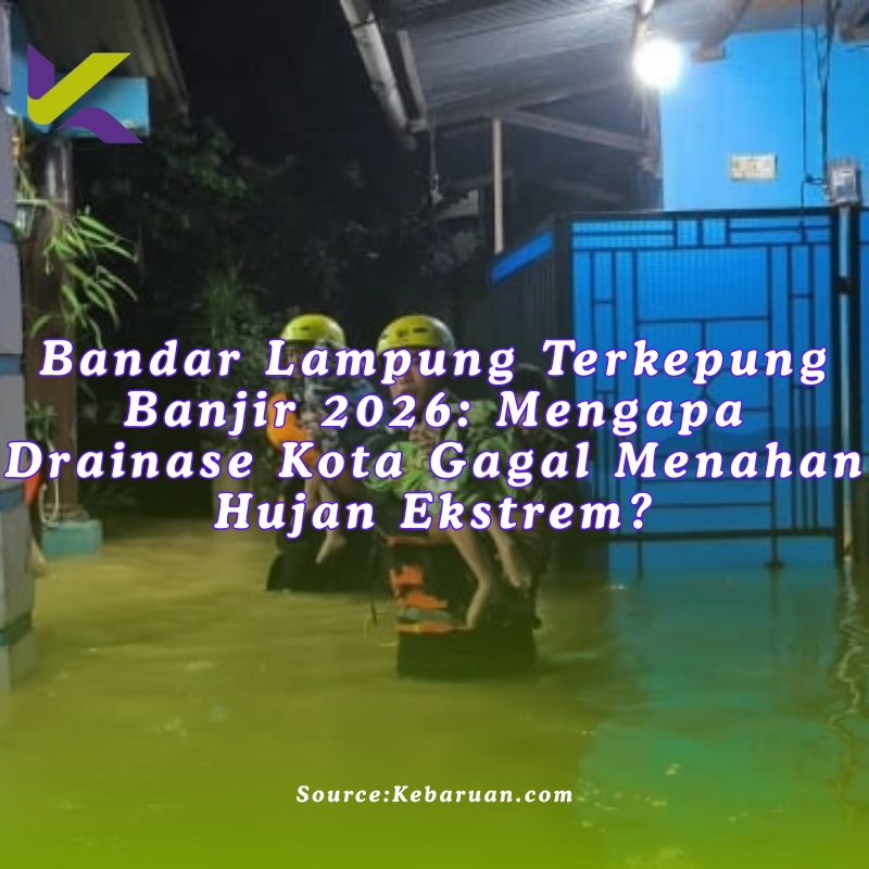 Bandar Lampung Terkepung Banjir 2026: Mengapa Drainase Kota Gagal Menahan Hujan Ekstrem?
