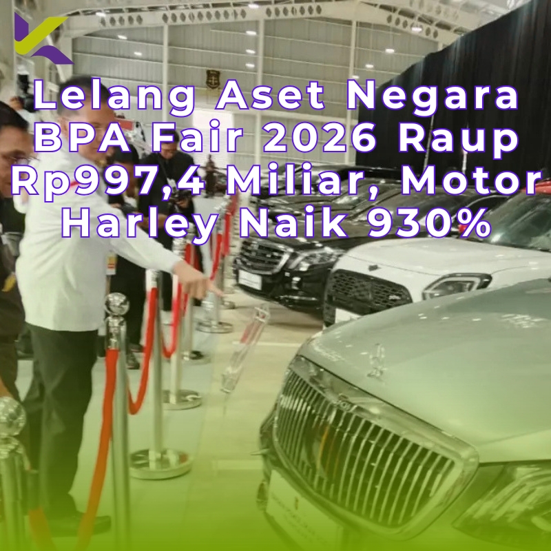 Lelang Aset Negara BPA Fair 2026 Raup Rp997,4 Miliar, Motor Harley Naik 930%