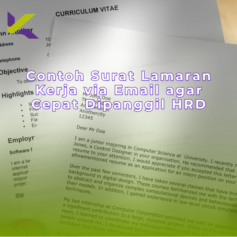 Contoh Surat Lamaran Kerja via Email agar Cepat Dipanggil HRD