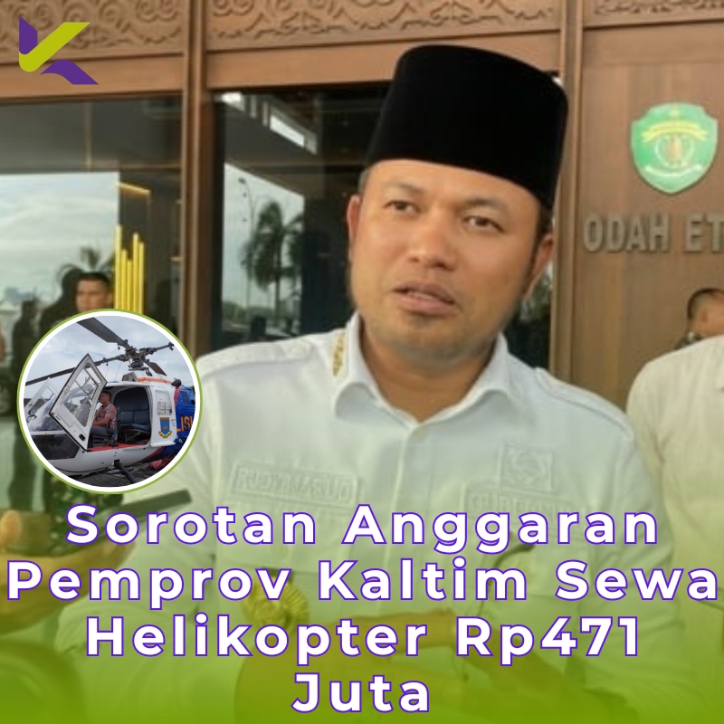 Sorotan Anggaran Pemprov Kaltim Sewa Helikopter Rp471 Juta