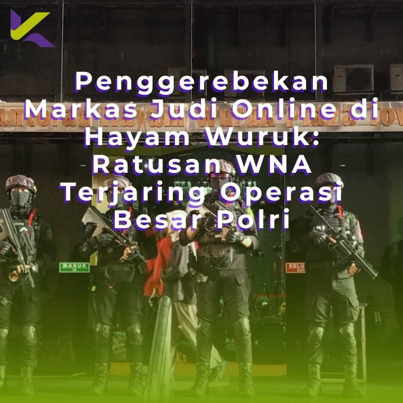 Penggerebekan Markas Judi Online di Hayam Wuruk