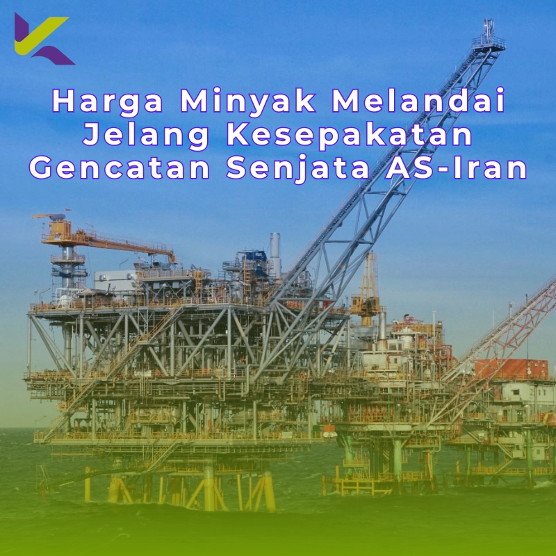 Harga Minyak Melandai Jelang Kesepakatan Gencatan Senjata AS-Iran