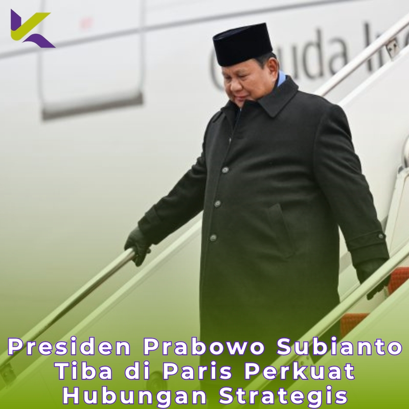 Presiden Prabowo Subianto Tiba di Paris Perkuat Hubungan Strategis