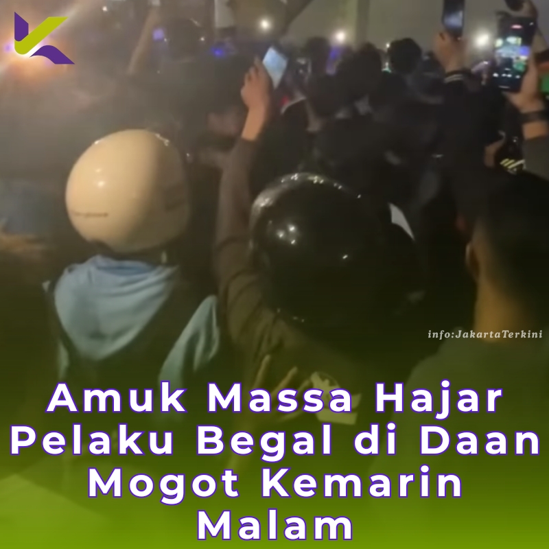 Amuk Massa Hajar Pelaku Begal di Daan Mogot Kemarin Malam