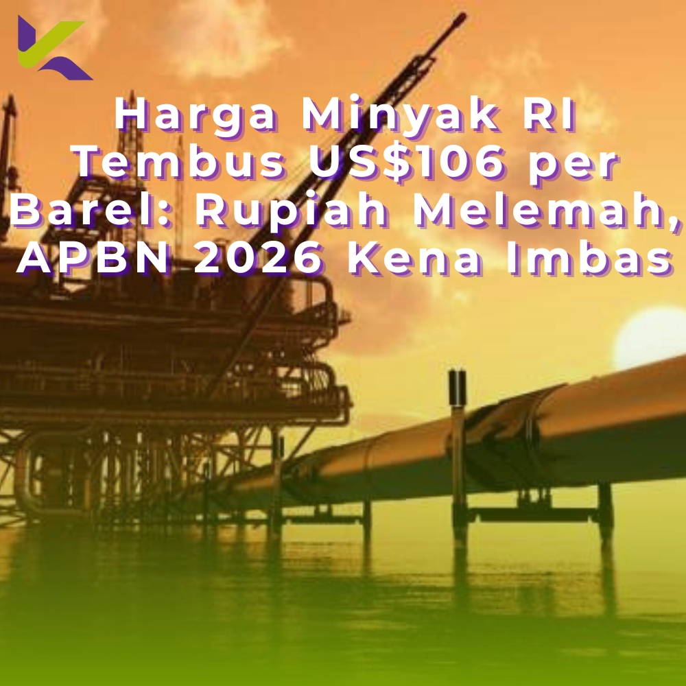 Harga Minyak RI Tembus US$106 per Barel: Rupiah Melemah, APBN 2026 Kena Imbas