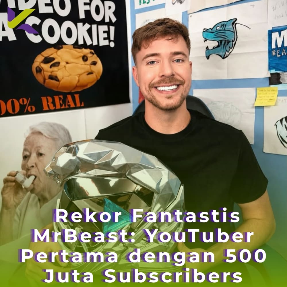 Rekor Fantastis MrBeast: YouTuber Pertama dengan 500 Juta Subscribers