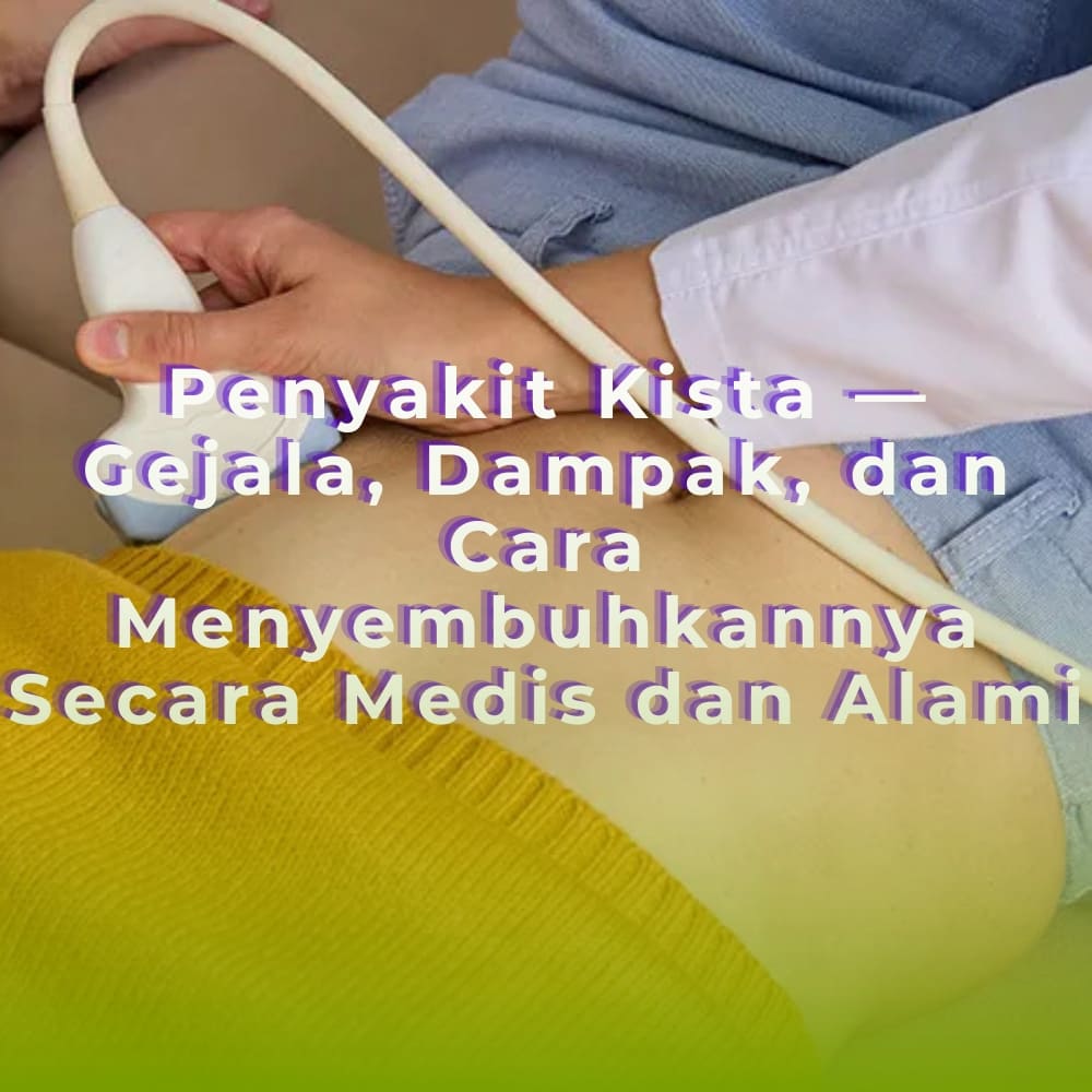 Penyakit Kista — Gejala, Dampak, dan Cara Menyembuhkannya Secara Medis dan Alami