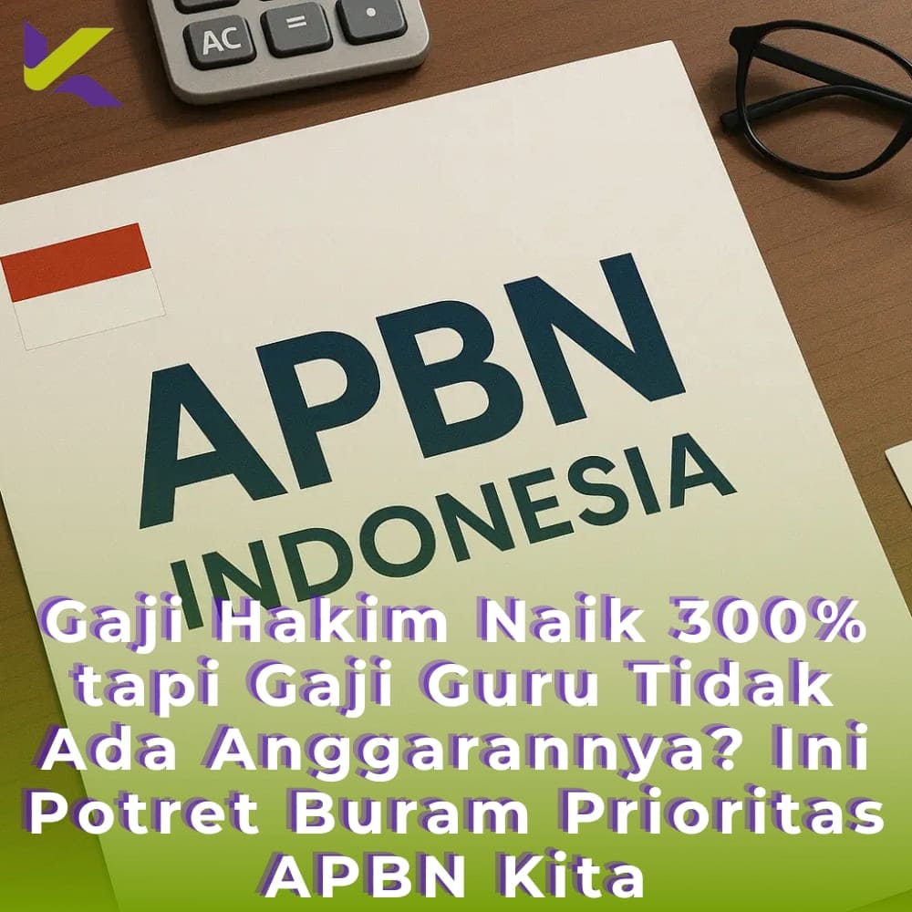 Gaji Hakim Naik 300% tapi Gaji Guru Tidak Ada Anggarannya? Ini Potret Buram Prioritas APBN Kita