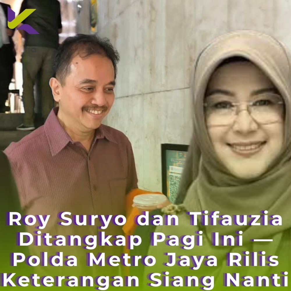 Roy Suryo dan Tifauzia Ditangkap Pagi Ini — Polda Metro Jaya Rilis Keterangan Siang Nanti