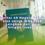 Daftar 49 negara bebas visa wni