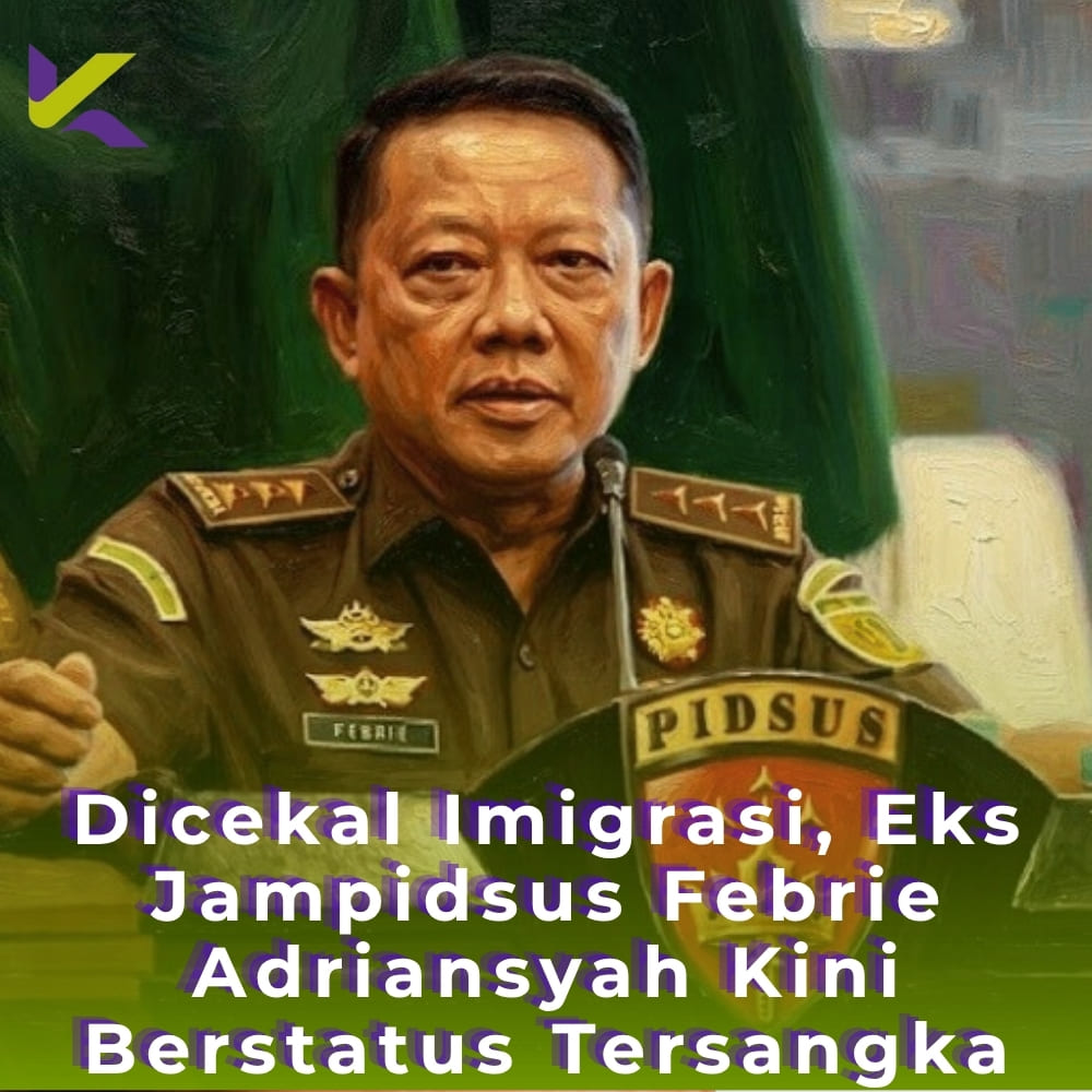Dicekal Imigrasi, Eks Jampidsus Febrie Adriansyah Kini Berstatus Tersangka