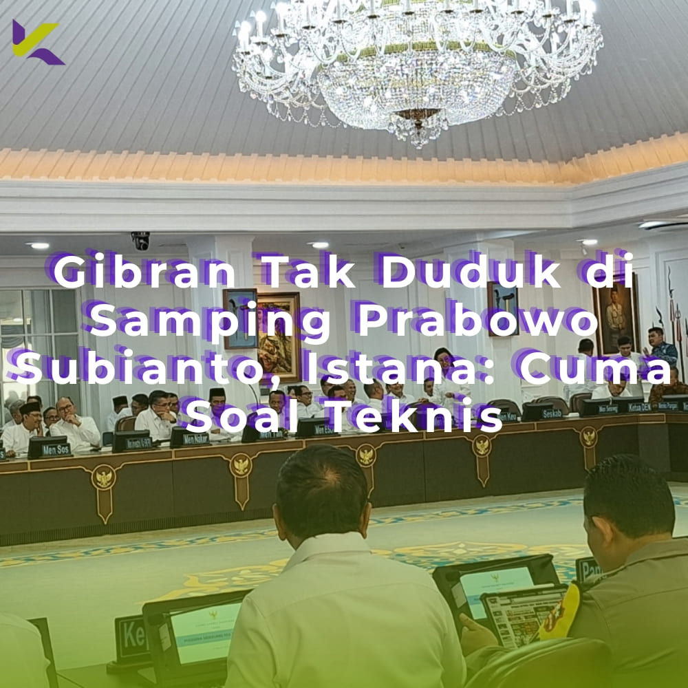 Gibran Tak Duduk di Samping Prabowo Subianto, Istana: Cuma Soal Teknis