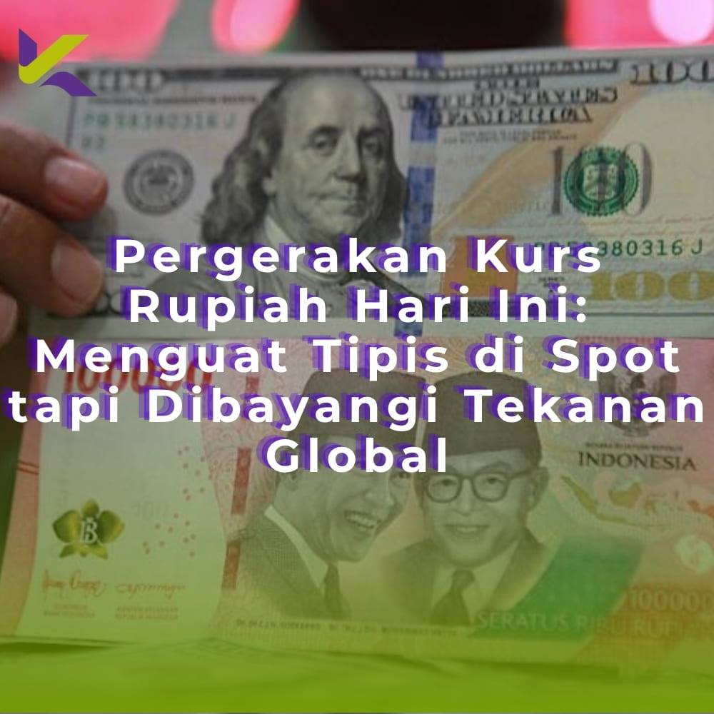 Pergerakan Kurs Rupiah Hari Ini: Menguat Tipis di Spot tapi Dibayangi Tekanan Global