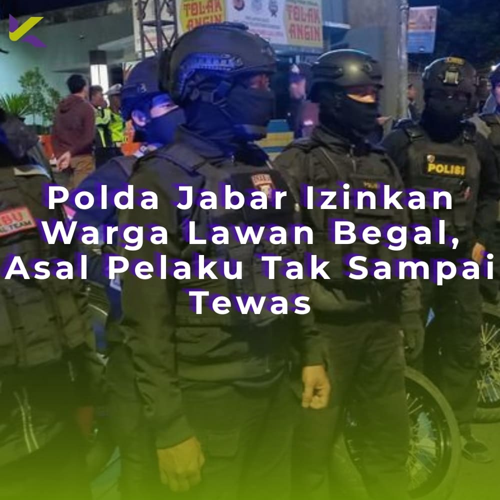 Polda Jabar Izinkan Warga Lawan Begal, Asal Pelaku Tak Sampai Tewas