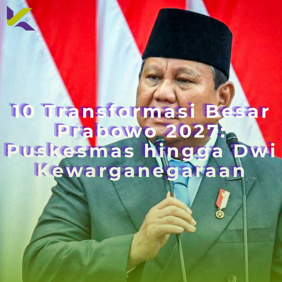 10 Transformasi Besar Prabowo 2027: Puskesmas hingga Dwi Kewarganegaraan