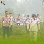 Prabowo Tinjau Langsung Titik Karhutla di Kubu Raya, Kalbar