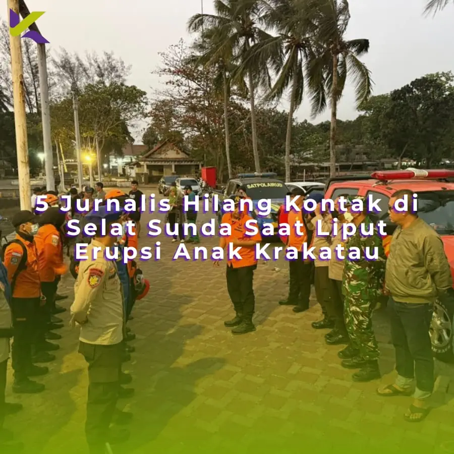 5 Jurnalis Hilang Kontak di Selat Sunda Saat Liput Erupsi Anak Krakatau