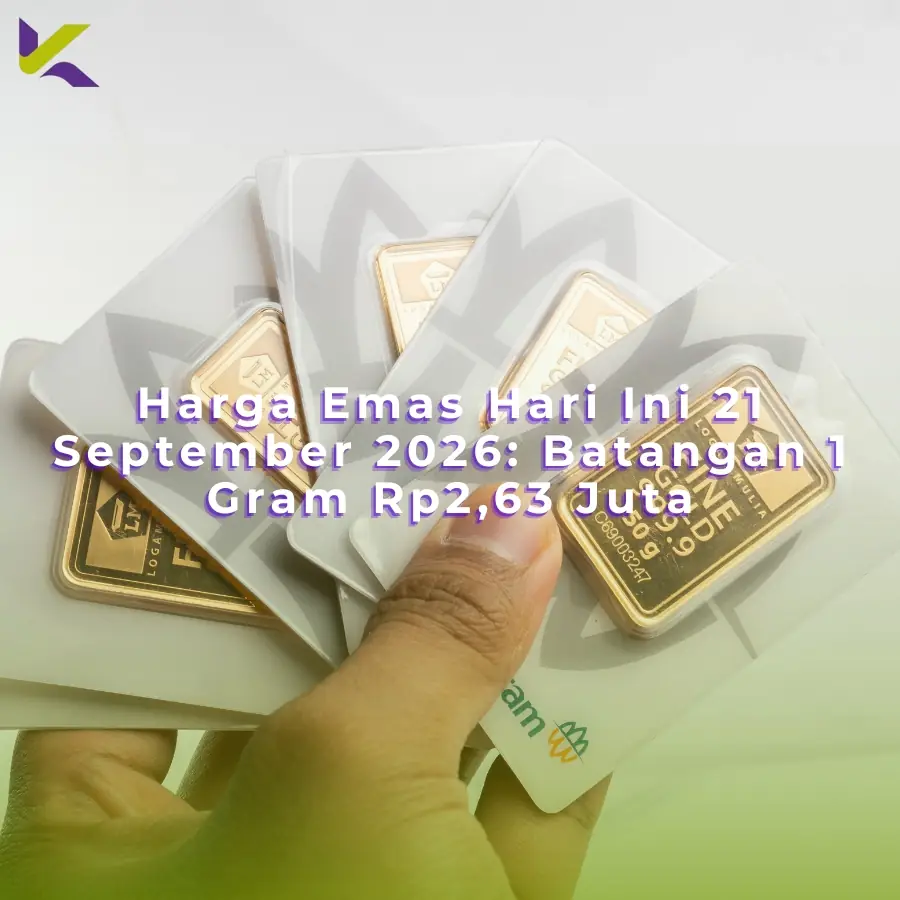 Harga Emas Hari Ini 21 September 2026: 1 Gram Rp2.628.000
