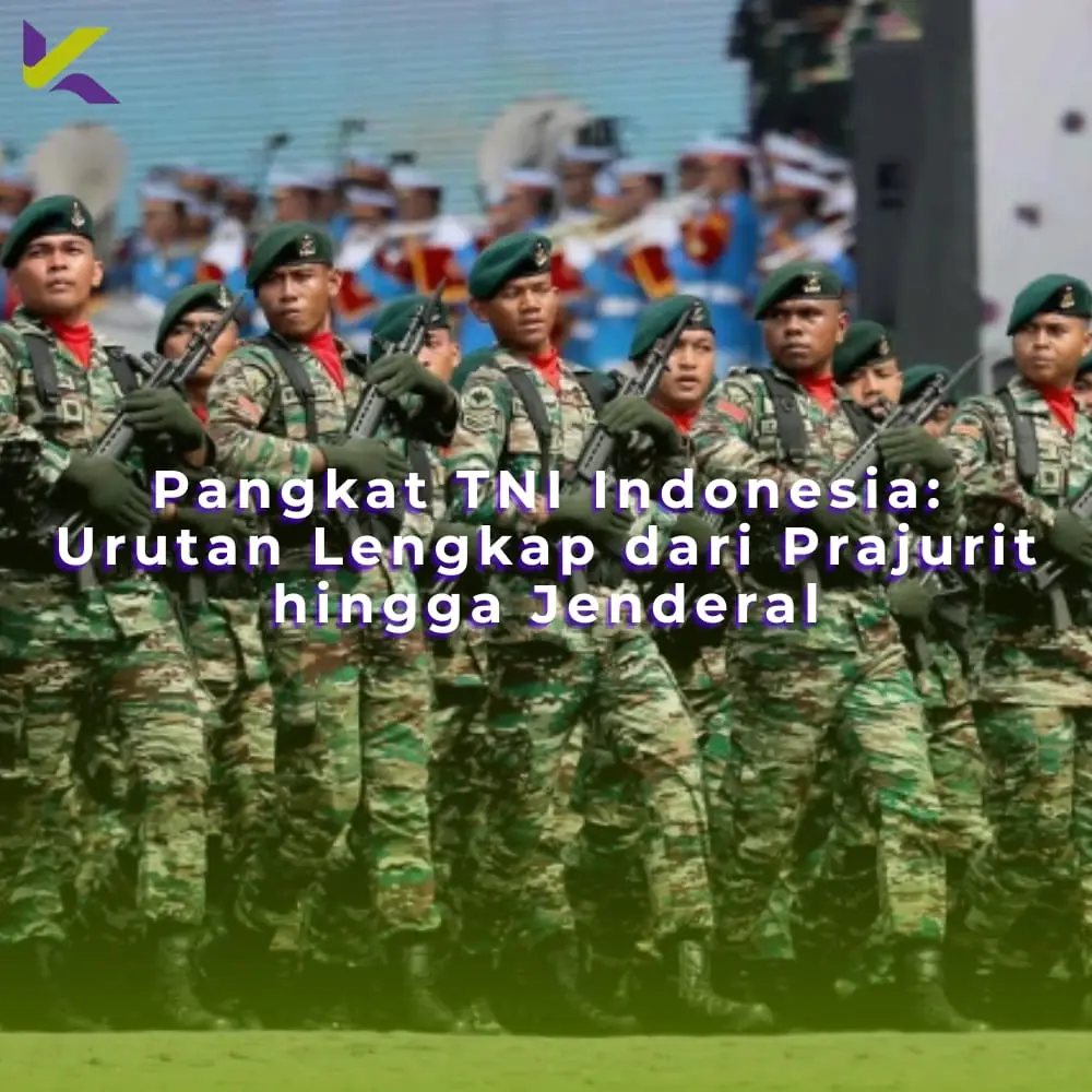 Pangkat TNI Indonesia: Urutan Lengkap dari Prajurit hingga Jenderal