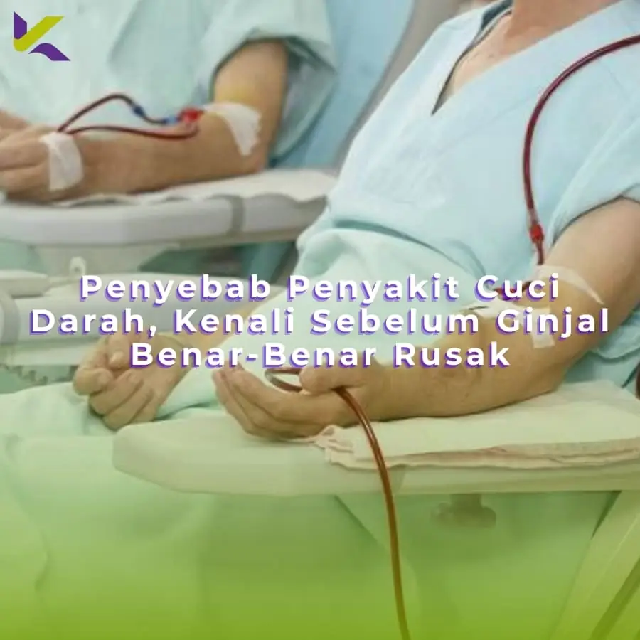 Penyebab Penyakit Cuci Darah, Kenali Sebelum Ginjal Benar-Benar Rusak