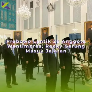 Prabowo Lantik 26 Anggota Wantimpres, Rocky Gerung Masuk Jajaran