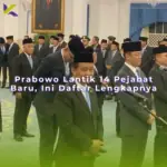 Prabowo Lantik 14 Pejabat Baru, Ini Daftar Lengkapnya