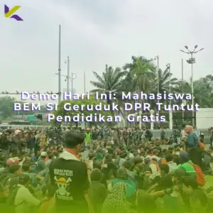 Demo Hari Ini: Mahasiswa BEM SI Geruduk DPR Tuntut Pendidikan Gratis