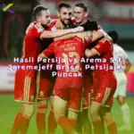 Hasil Persija vs Arema 5-1: Jeremejeff Brace, Persija ke Puncak