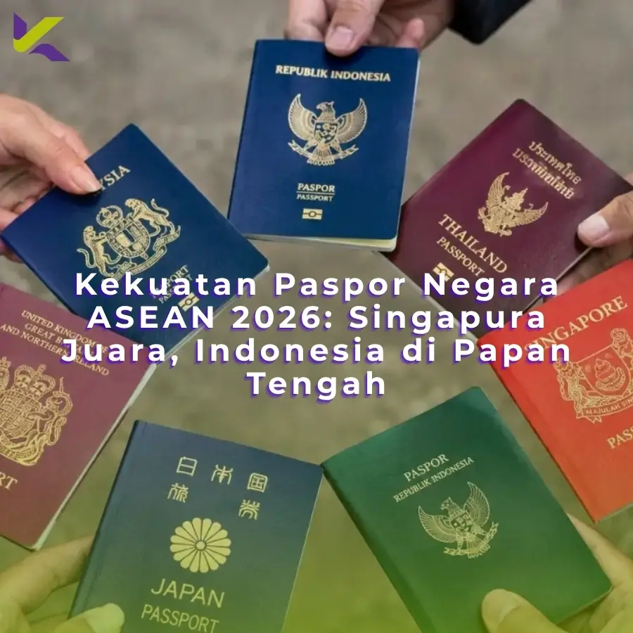 Kekuatan Paspor Negara ASEAN 2026: Singapura Juara, Indonesia di Papan Tengah