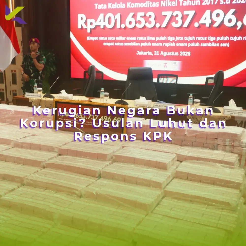 Kerugian Negara Bukan Korupsi? Usulan Luhut dan Respons KPK
