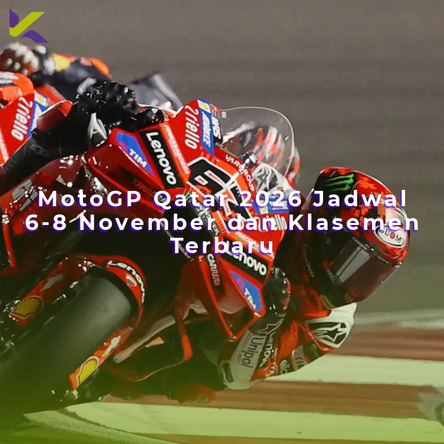 MotoGP Qatar 2026 Jadwal 6-8 November dan Klasemen Terbaru